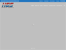 Tablet Screenshot of hgs-exhaustsystems.com